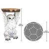 Design Toscano Wisdom Owl Sculptural Side Table JQ10266